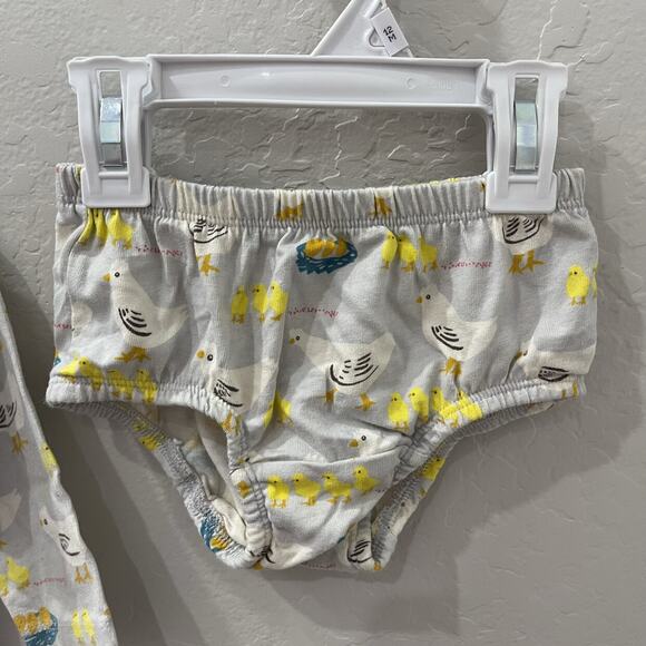 Baby Boden Pink Chicken Long Sleeve Dress & Bloomers - Picture 6 of 8